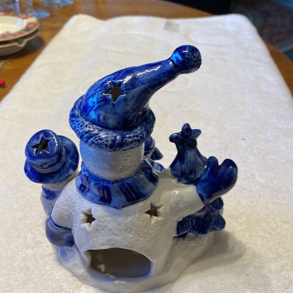 Delft tea light. Penguin and bears. Perfect condition. 6.5 x 6.0 - Picture 3 of 5